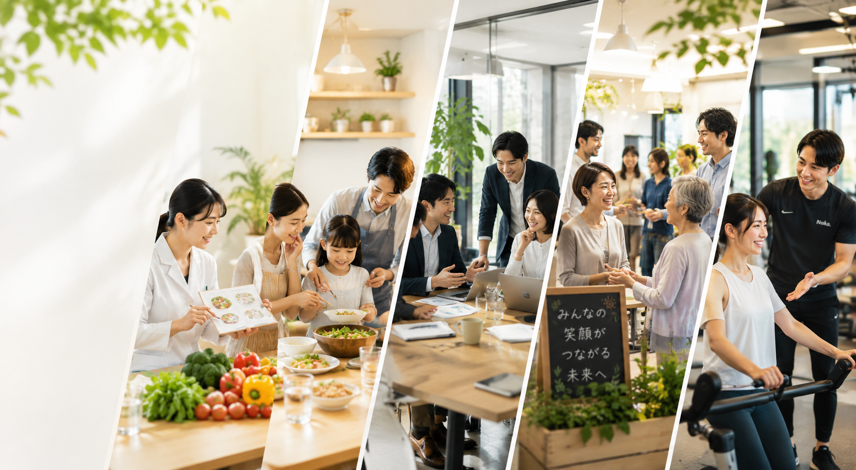人がつながり
笑顔が広がる未来へ。